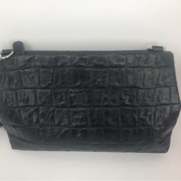 Vegan Leather Convertible Crossbody Fold Over Handbag - Picture 3 of 13